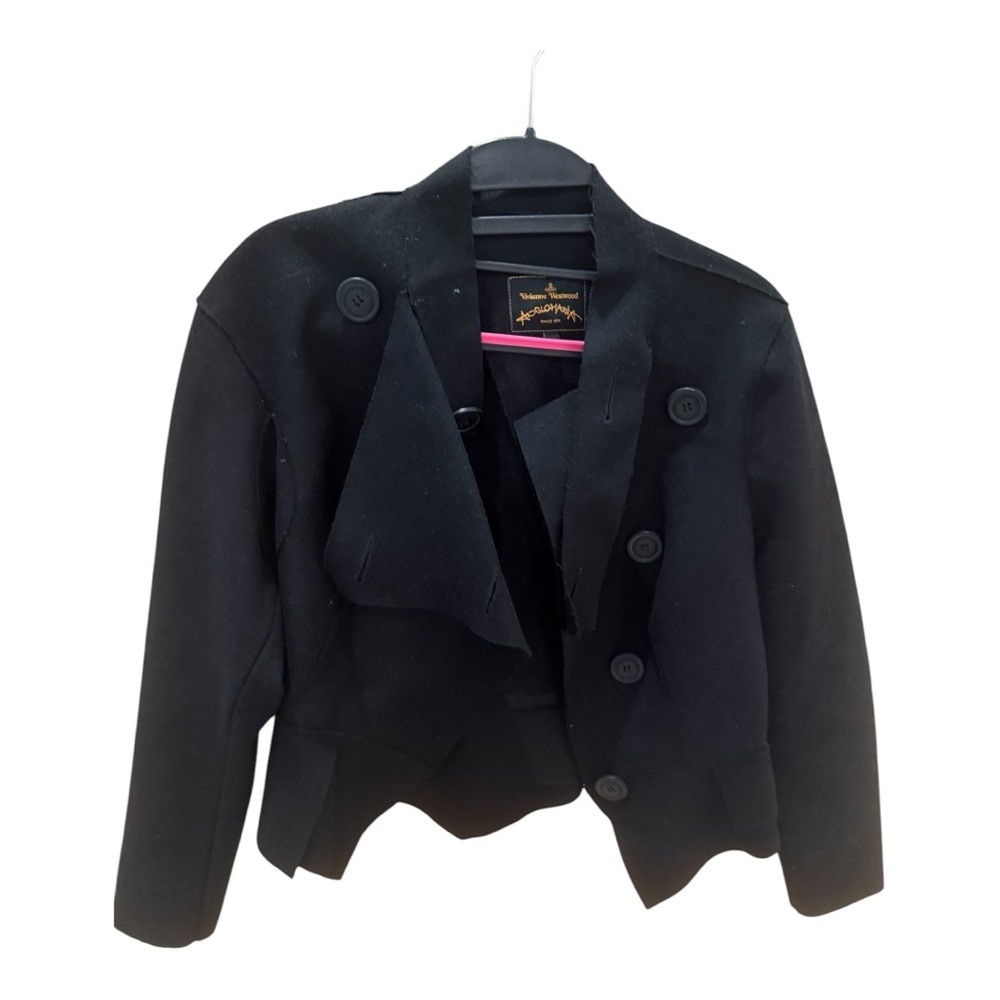 Vivienne Westwood. Black Button-Up wool Jacket